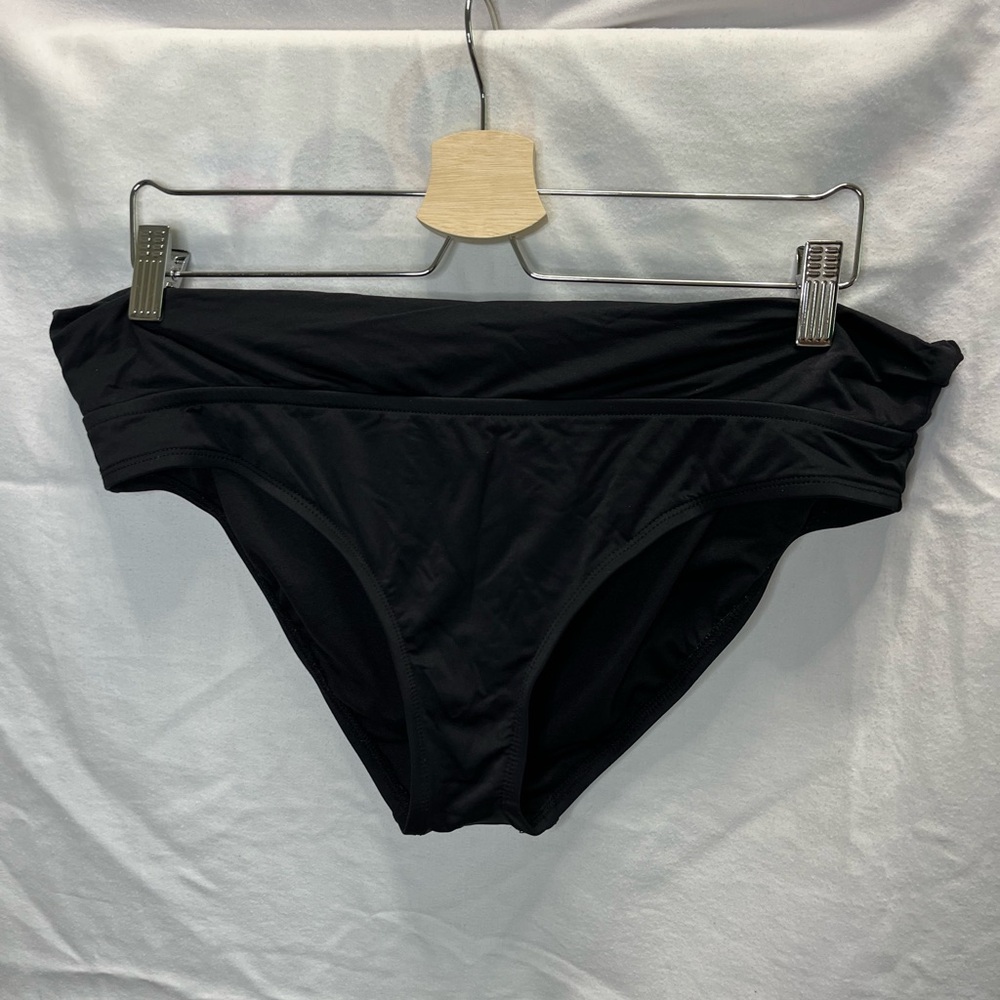 Mossimo Classic Black Fold Over  Women's Bikini Bottoms